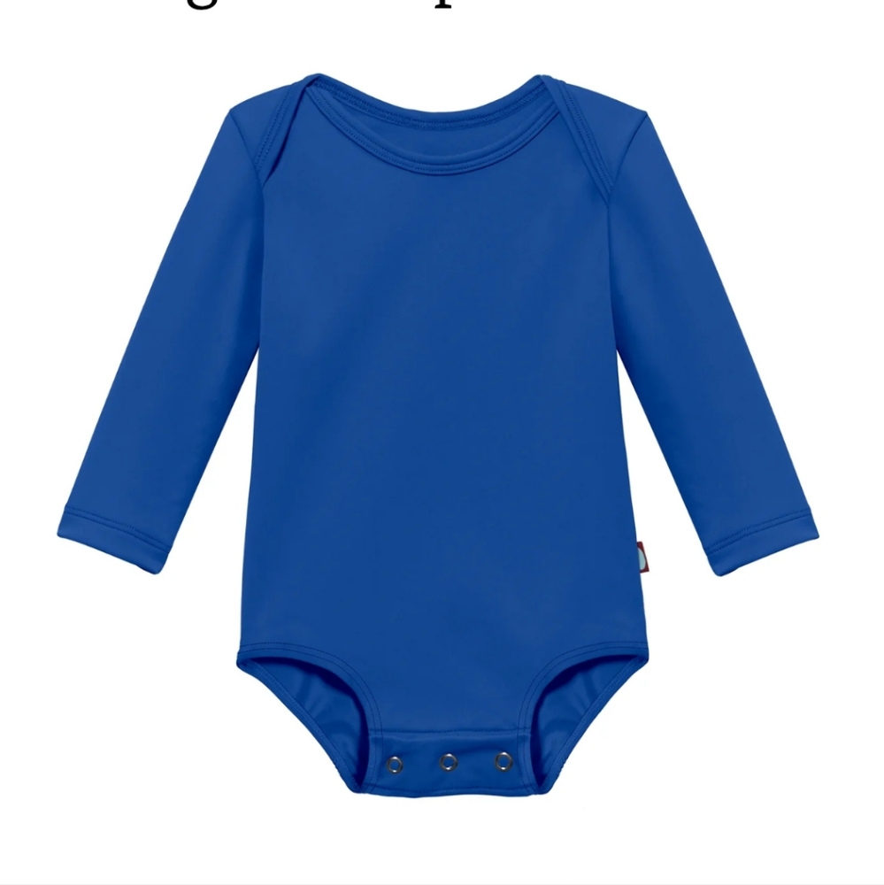 City Threads Royal Blue Long Sleeve Rashguard Onesie
